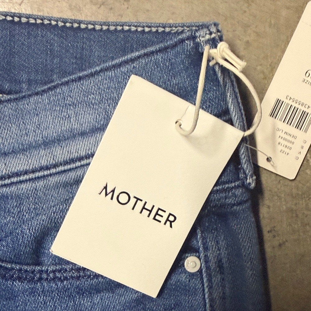NWT MOTHER Blue Skinny Jeans - Picture 2 of 5